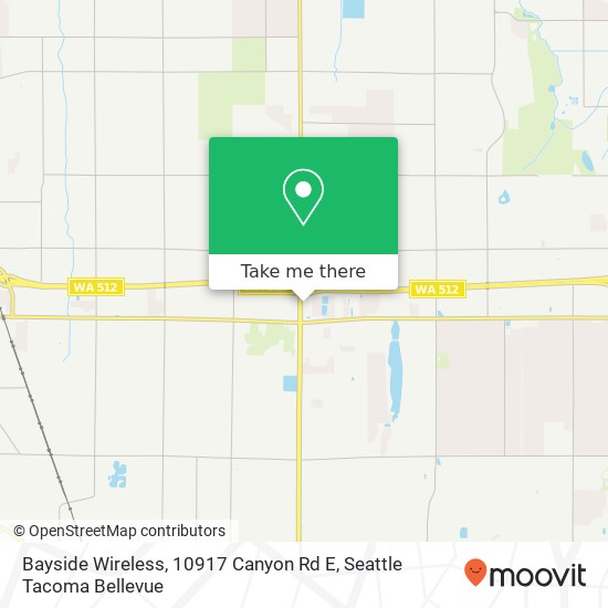 Mapa de Bayside Wireless, 10917 Canyon Rd E