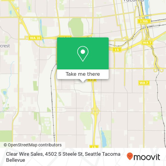 Mapa de Clear Wire Sales, 4502 S Steele St