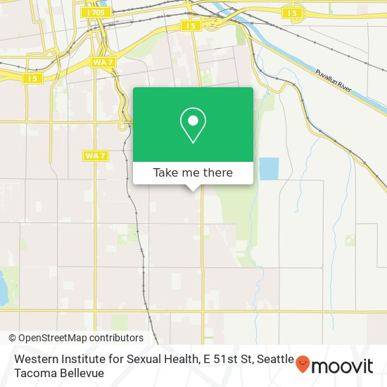 Mapa de Western Institute for Sexual Health, E 51st St