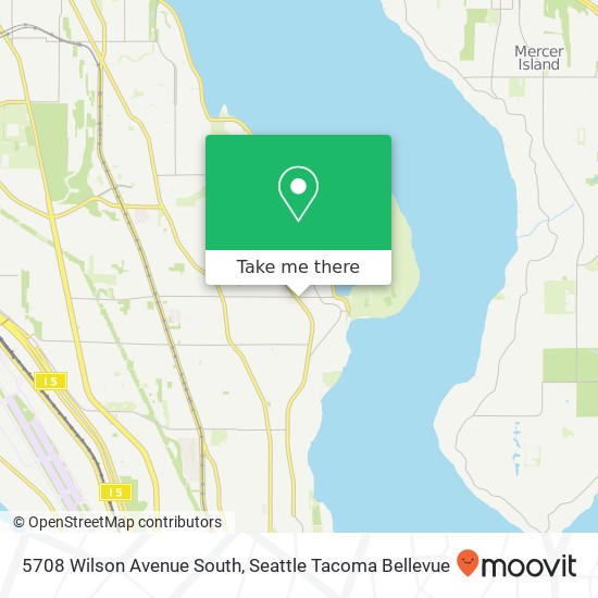 5708 Wilson Avenue South, 5708 Wilson Ave S, Seattle, WA 98118, USA map