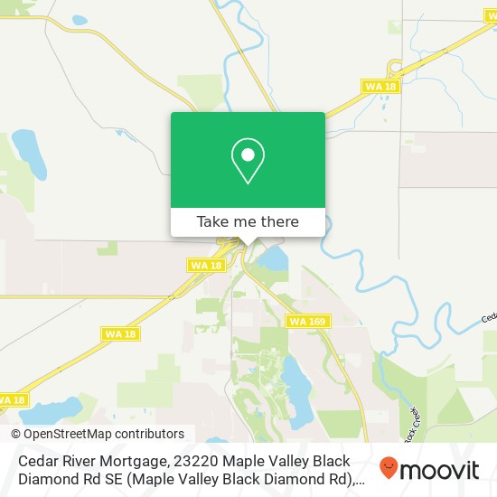 Cedar River Mortgage, 23220 Maple Valley Black Diamond Rd SE map