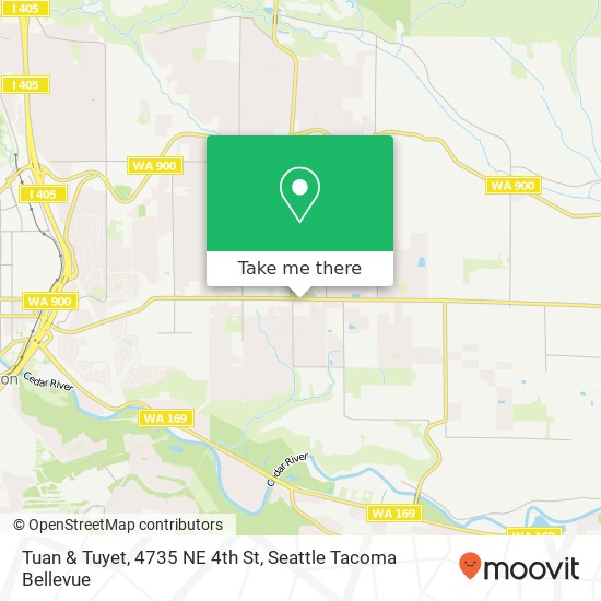 Mapa de Tuan & Tuyet, 4735 NE 4th St