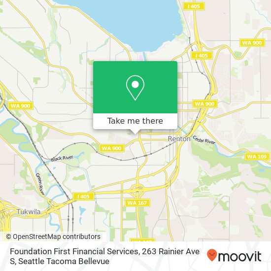 Mapa de Foundation First Financial Services, 263 Rainier Ave S