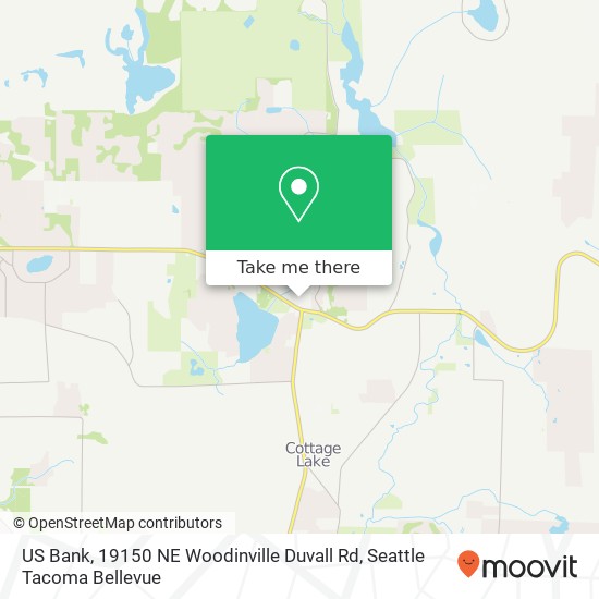 Mapa de US Bank, 19150 NE Woodinville Duvall Rd