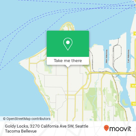 Mapa de Goldy Locks, 3270 California Ave SW