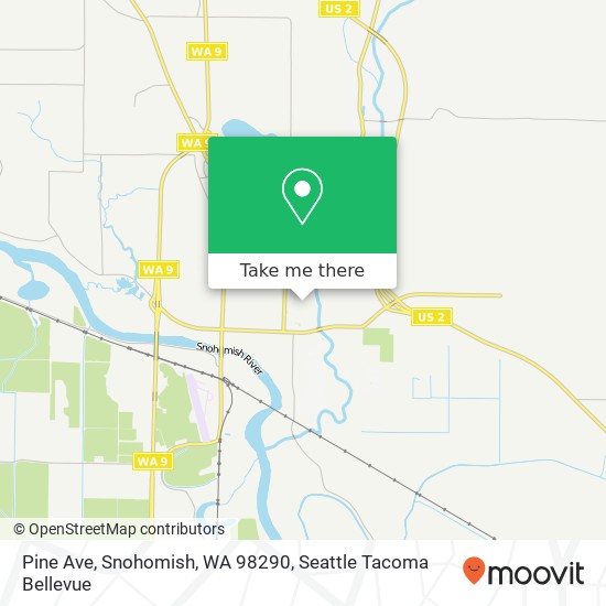 Mapa de Pine Ave, Snohomish, WA 98290