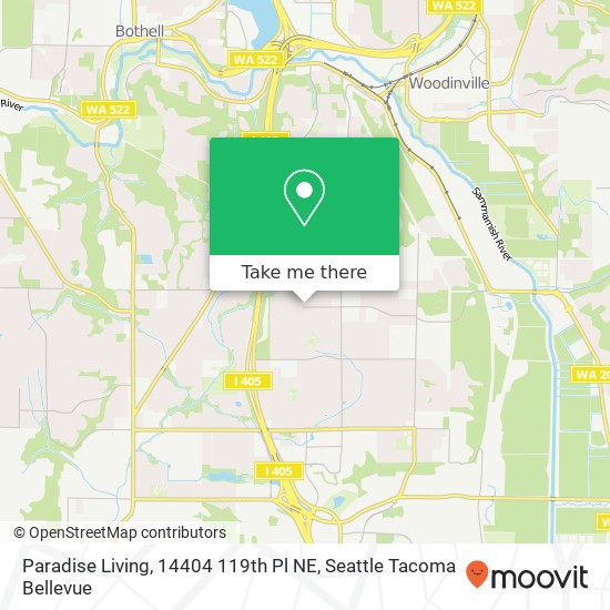 Mapa de Paradise Living, 14404 119th Pl NE