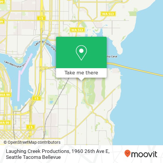 Mapa de Laughing Creek Productions, 1960 26th Ave E