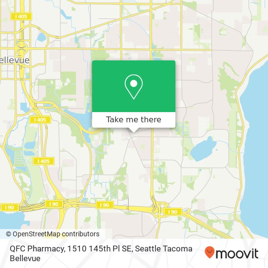 QFC Pharmacy, 1510 145th Pl SE map