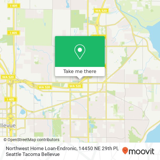 Northwest Home Loan-Endronic, 14450 NE 29th Pl map