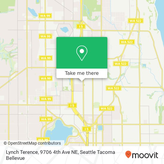 Mapa de Lynch Terence, 9706 4th Ave NE
