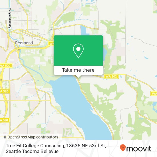 True Fit College Counseling, 18635 NE 53rd St map