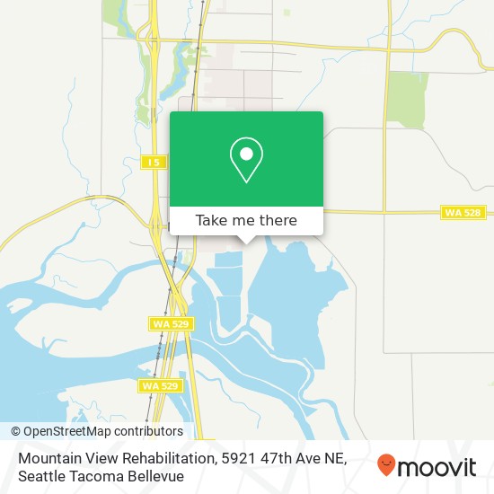 Mapa de Mountain View Rehabilitation, 5921 47th Ave NE