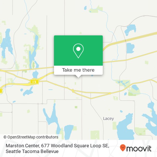 Mapa de Marston Center, 677 Woodland Square Loop SE