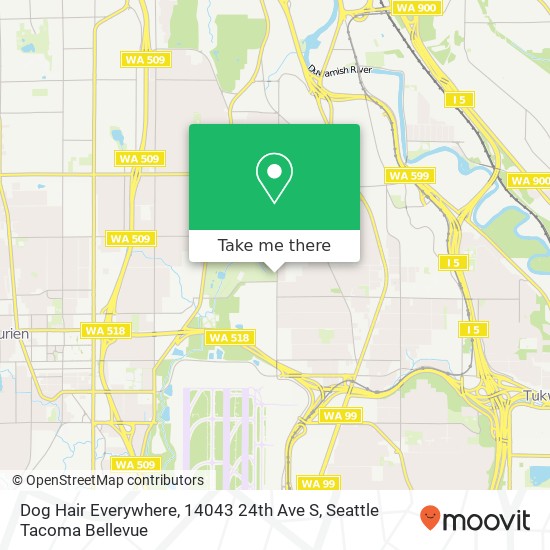 Mapa de Dog Hair Everywhere, 14043 24th Ave S