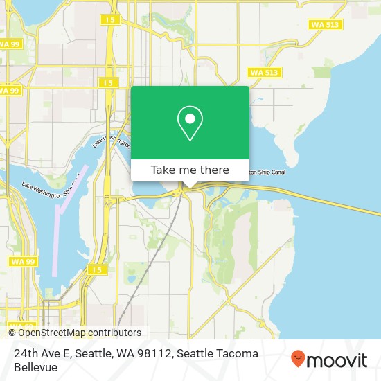 Mapa de 24th Ave E, Seattle, WA 98112