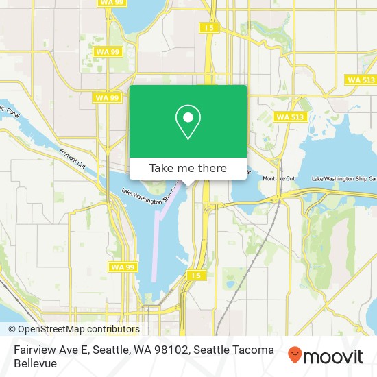 Fairview Ave E, Seattle, WA 98102 map