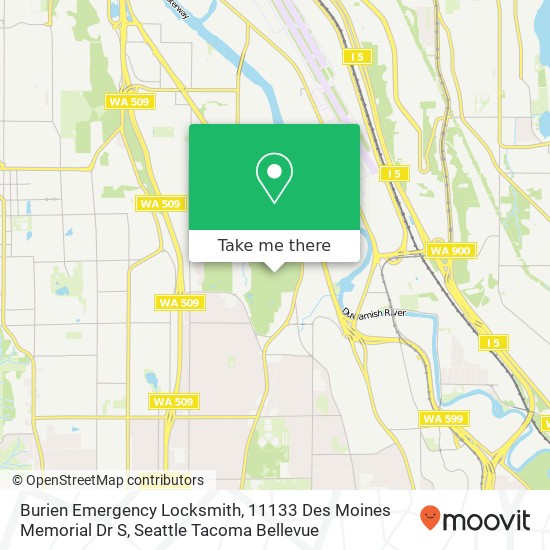 Burien Emergency Locksmith, 11133 Des Moines Memorial Dr S map