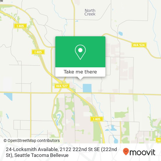 Mapa de 24-Locksmith Available, 2122 222nd St SE