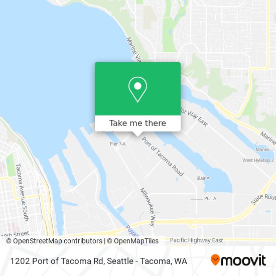 Mapa de 1202 Port of Tacoma Rd