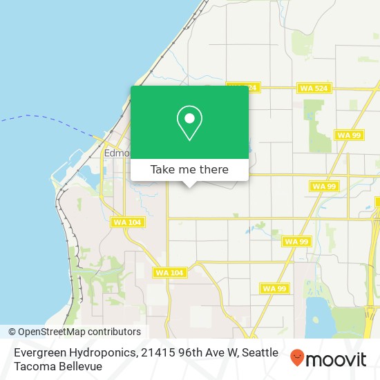 Evergreen Hydroponics, 21415 96th Ave W map