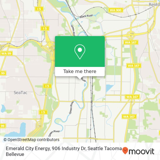 Mapa de Emerald City Energy, 906 Industry Dr