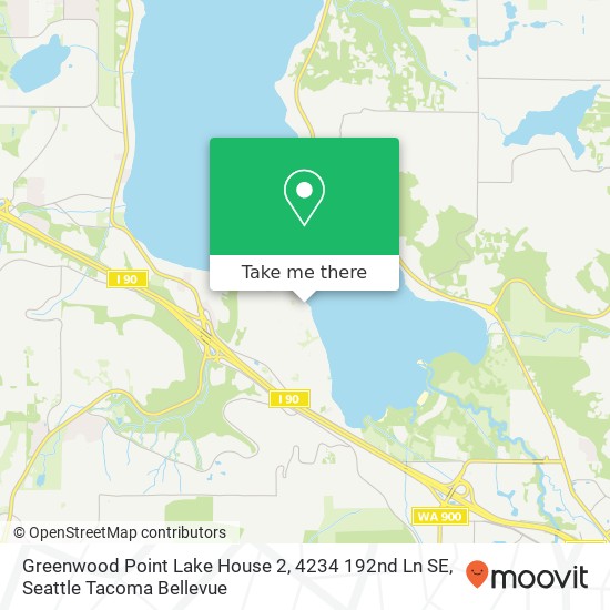 Mapa de Greenwood Point Lake House 2, 4234 192nd Ln SE