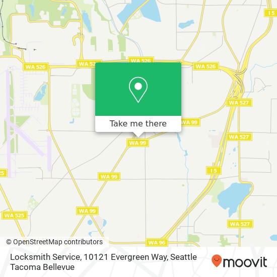 Locksmith Service, 10121 Evergreen Way map