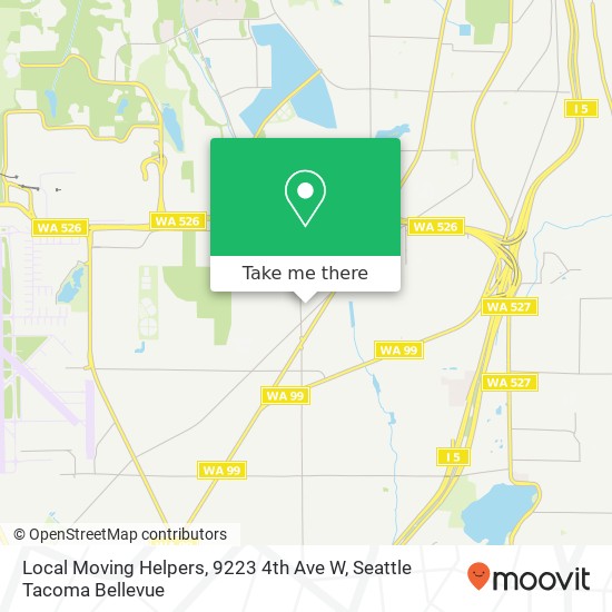 Mapa de Local Moving Helpers, 9223 4th Ave W