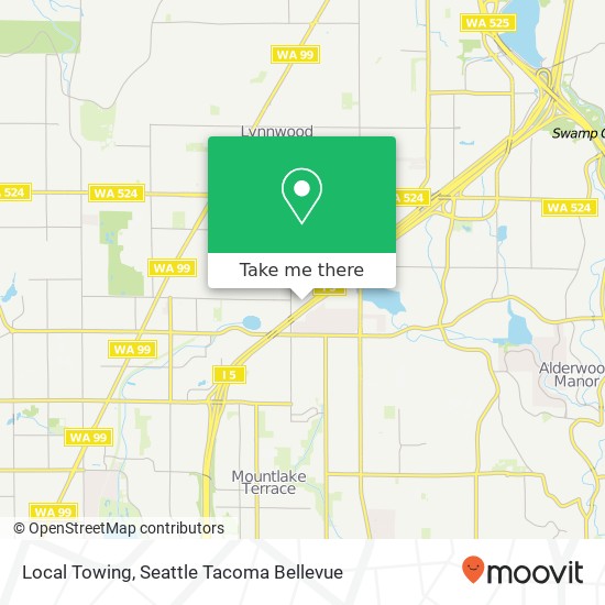 Local Towing map