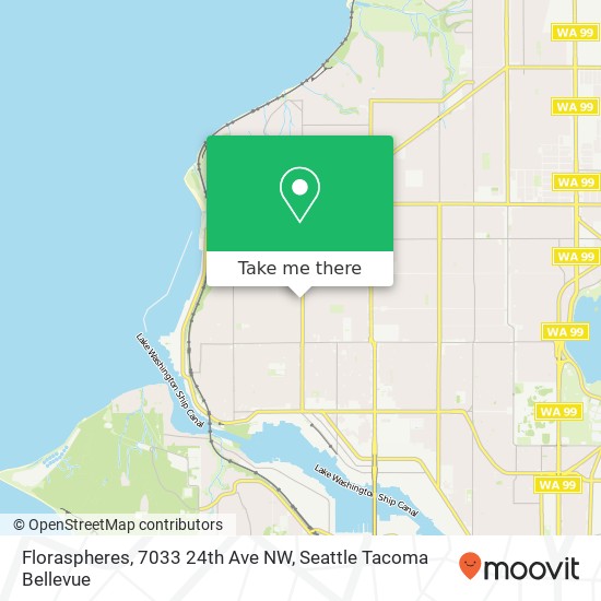 Mapa de Floraspheres, 7033 24th Ave NW