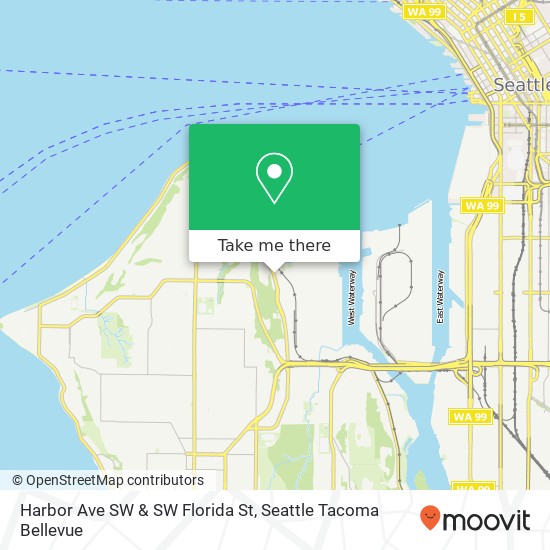 Mapa de Harbor Ave SW & SW Florida St