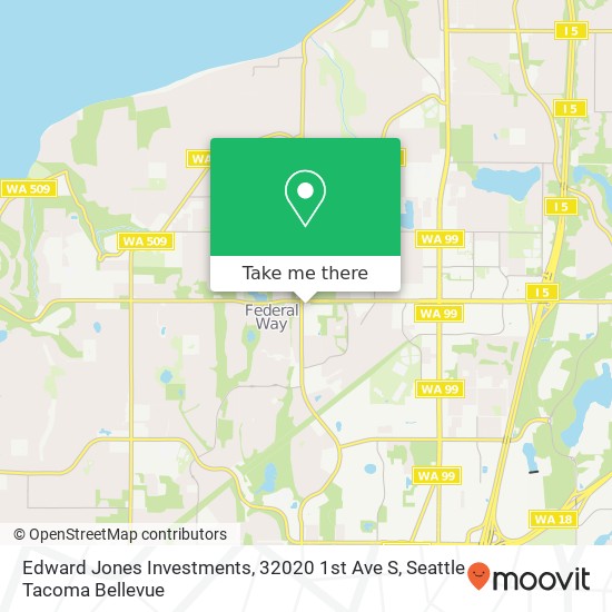 Mapa de Edward Jones Investments, 32020 1st Ave S
