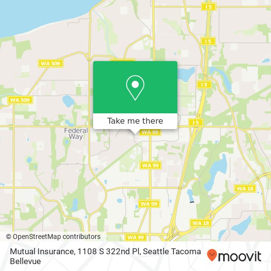 Mapa de Mutual Insurance, 1108 S 322nd Pl