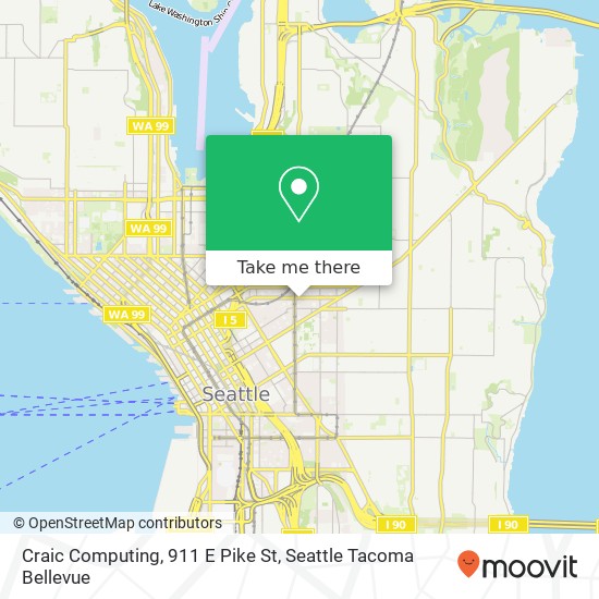 Mapa de Craic Computing, 911 E Pike St