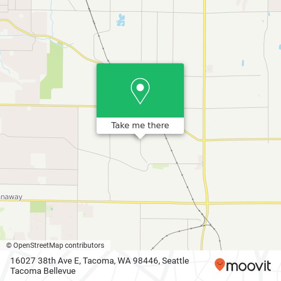 Mapa de 16027 38th Ave E, Tacoma, WA 98446