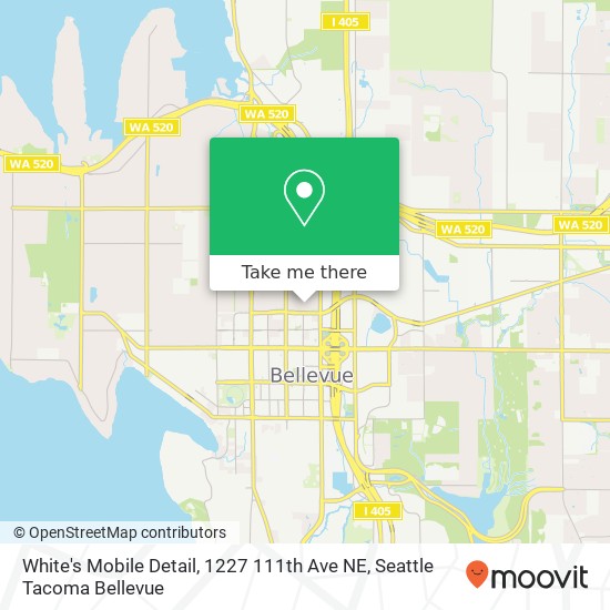 Mapa de White's Mobile Detail, 1227 111th Ave NE