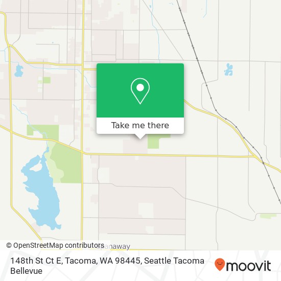 Mapa de 148th St Ct E, Tacoma, WA 98445