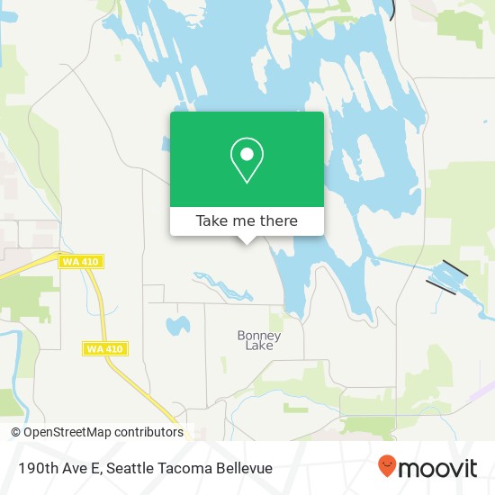 Mapa de 190th Ave E, Bonney Lake, WA 98391