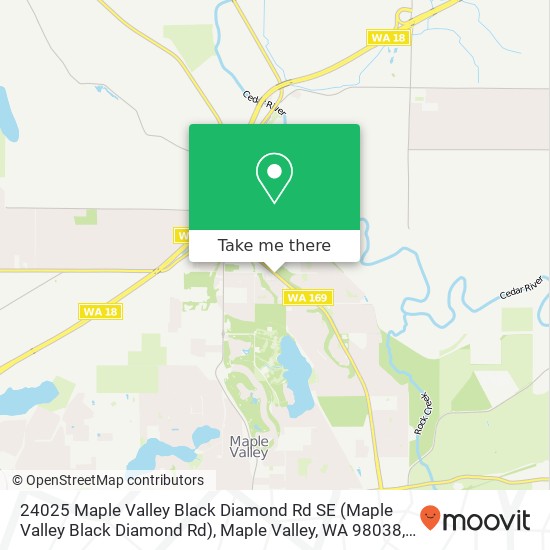 Mapa de 24025 Maple Valley Black Diamond Rd SE (Maple Valley Black Diamond Rd), Maple Valley, WA 98038