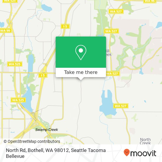 North Rd, Bothell, WA 98012 map