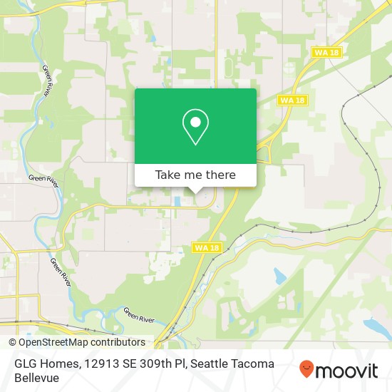 Mapa de GLG Homes, 12913 SE 309th Pl