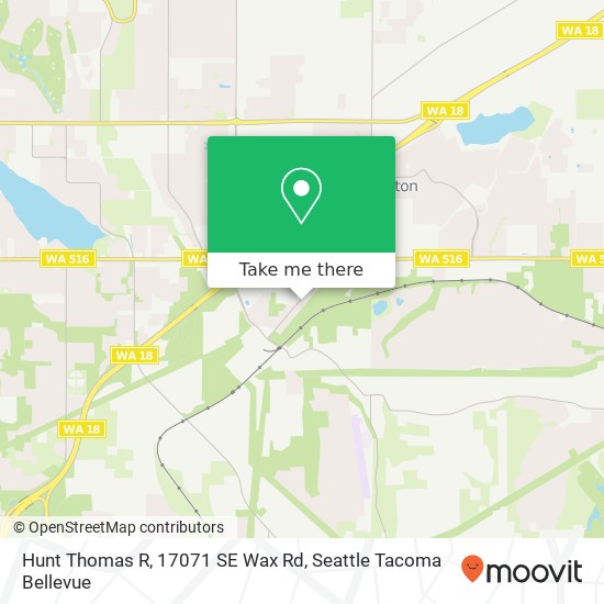 Hunt Thomas R, 17071 SE Wax Rd map