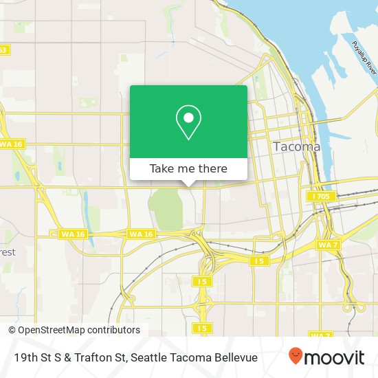 19th St S & Trafton St map