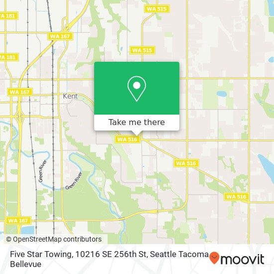 Five Star Towing, 10216 SE 256th St map