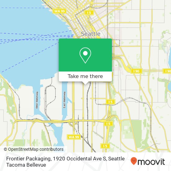 Frontier Packaging, 1920 Occidental Ave S map