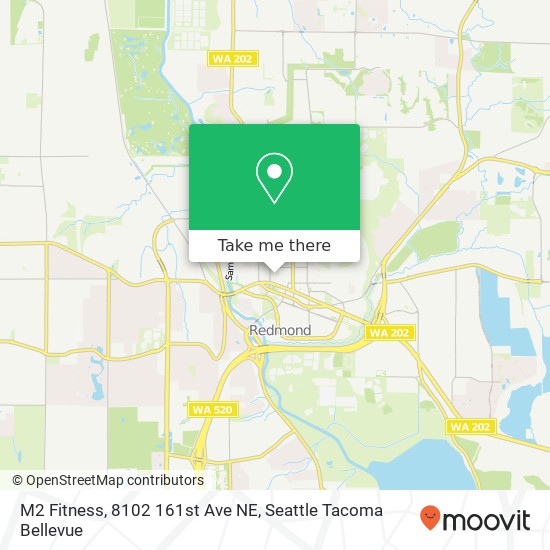 Mapa de M2 Fitness, 8102 161st Ave NE