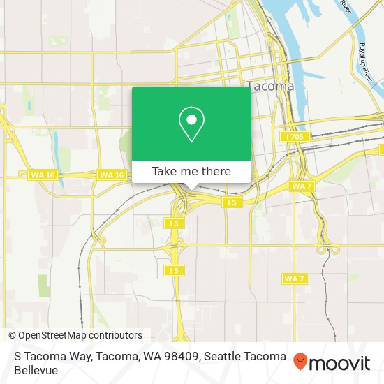 S Tacoma Way, Tacoma, WA 98409 map