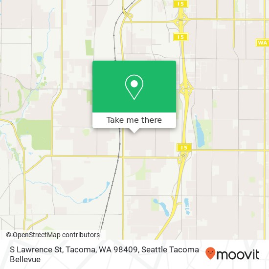 Mapa de S Lawrence St, Tacoma, WA 98409
