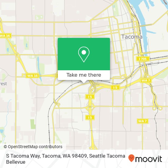 S Tacoma Way, Tacoma, WA 98409 map